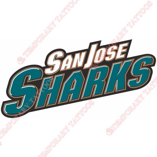 San Jose Sharks Customize Temporary Tattoos Stickers NO.308